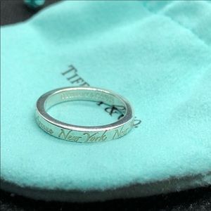 Tiffany & Co. Notes Ring - Size 6